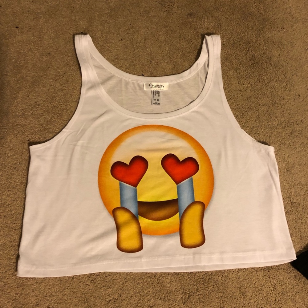 Crying Heart Eye Emoji Freshtops Tank Top